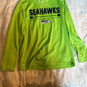 Nike Kids Long Sleeve Seahawks Shirt - Bright Green